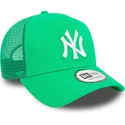 gorra-trucker-verde-a-frame-league-essential-de-new-york-yankees-mlb-de-new-era