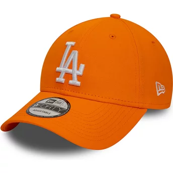 Gorra curva naranja ajustable 9FORTY League Essential de Los Angeles Dodgers MLB de New Era