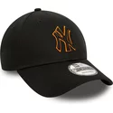 gorra-curva-negra-ajustable-con-logo-naranja-9forty-team-outline-de-new-york-yankees-mlb-de-new-era