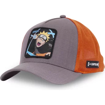 Gorra trucker gris y naranja Naruto Uzumaki NSA de Capslab