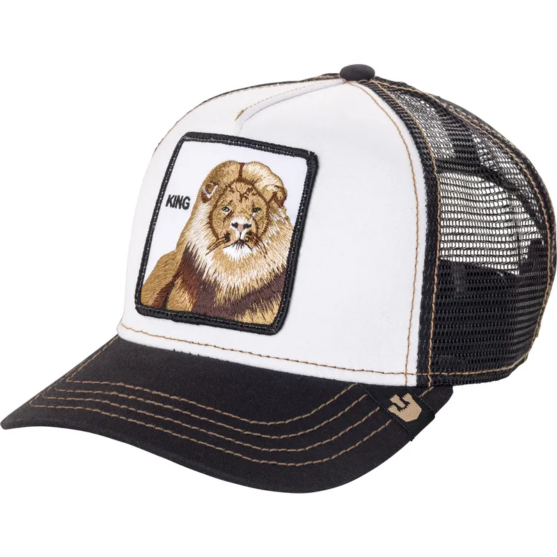 gorra-trucker-negra-para-nino-leon-little-king-de-goorin-bros