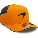 gorra-curva-naranja-y-gris-snapback-lando-norris-9fifty-original-fit-de-mclaren-racing-formula-1-de-new-era