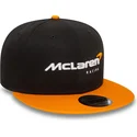 gorra-plana-negra-y-naranja-snapback-9fifty-essentials-de-mclaren-racing-formula-1-de-new-era