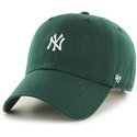 gorra-curva-verde-con-logo-pequeno-de-new-york-yankees-mlb-clean-up-de-47-brand