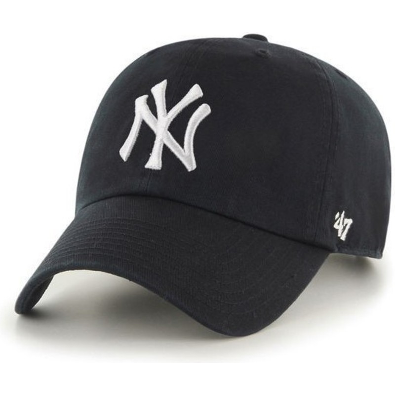 gorra-curva-negra-de-new-york-yankees-mlb-clean-up-de-47-brand