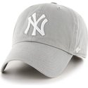 gorra-curva-gris-de-new-york-yankees-mlb-clean-up-de-47-brand