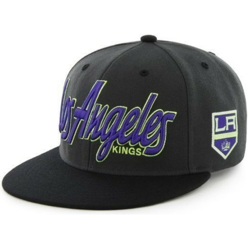 gorra-plana-negra-snapback-con-logo-de-letras-de-los-angeles-kings-nhl-de-47-brand