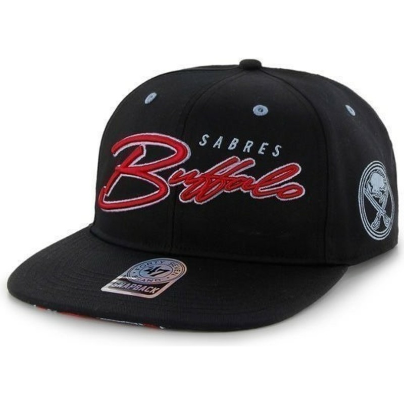 gorra-plana-negra-snapback-con-logo-de-letras-de-buffalo-sabres-nhl-de-47-brand