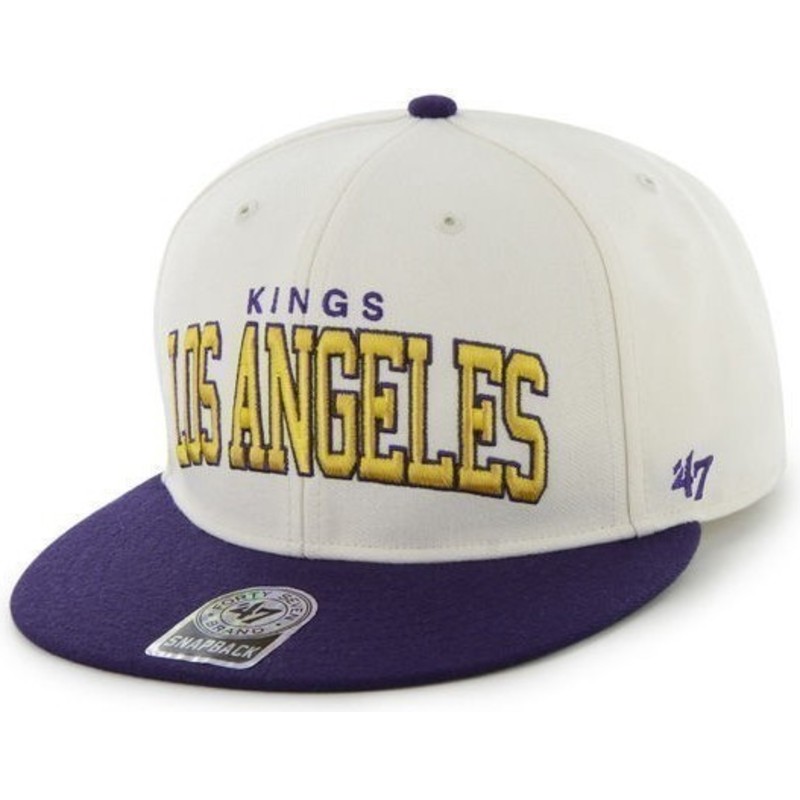gorra-plana-blanca-y-azul-snapback-de-los-angeles-kings-nhl-de-47-brand