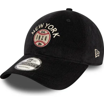 Gorra curva negra ajustable The Empire State 9TWENTY Cord de New York Ciudades y Playas de New Era