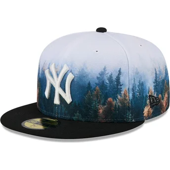 Gorra plana negra ajustada 59FIFTY Photoreal de New York...