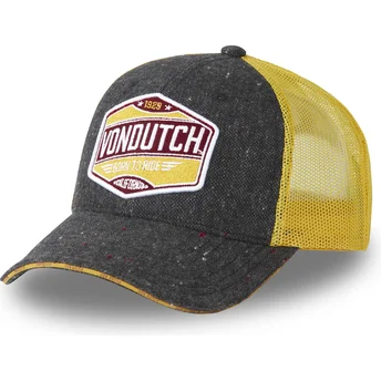 Gorra trucker gris y amarilla MIXGREY02 de Von Dutch