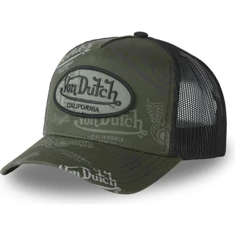 Gorra trucker verde y negra CAFE01 de Von Dutch