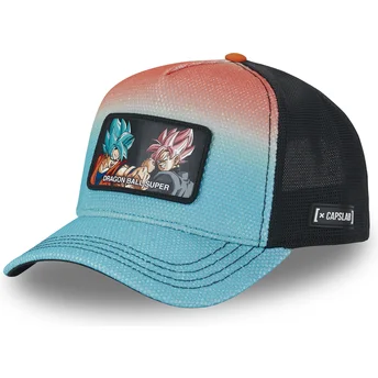 Gorra trucker azul Son Goku y Goku Black DBS5 FIG Dragon...