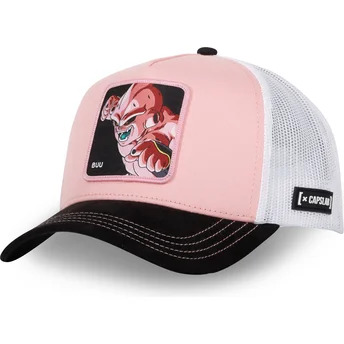 Gorra trucker rosa, blanca y negra Kid Buu DBZ8 BUU...