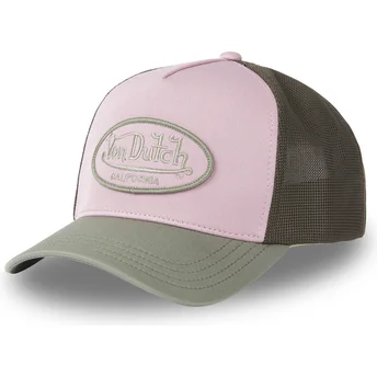 Gorra trucker rosa y verde KAPI de Von Dutch