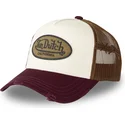 gorra-trucker-beige-marron-y-roja-mubu-de-von-dutch