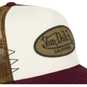 gorra-trucker-beige-marron-y-roja-mubu-de-von-dutch