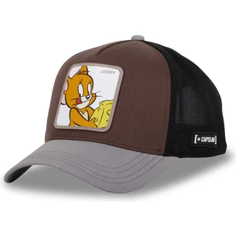 Gorra trucker marrón, negra y gris Jerry TAJ5 TJ1 Looney Tunes de Capslab