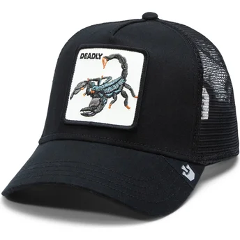 Gorra trucker negra escorpión Deadly The Deadliest Scorpion The Farm de Goorin Bros.