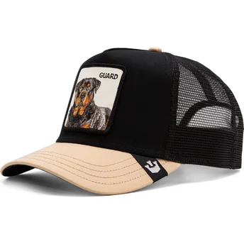 Gorra trucker negra y beige perro rottweiler The Guard...