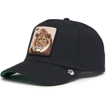 Gorra curva negra snapback león King Field 100 All Season Wool The Farm de Goorin Bros.