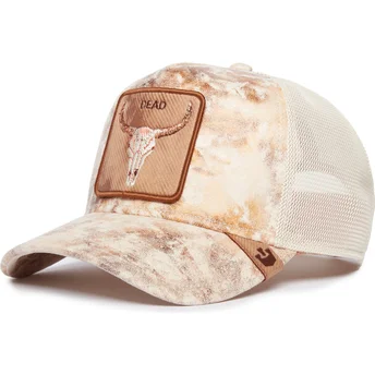 Gorra trucker beige buey Dead Skull Dust Storm The Farm...