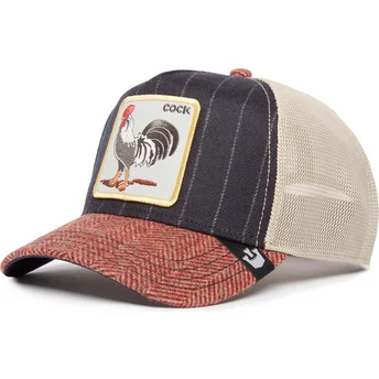 Gorra trucker multicolor gallo Cock Moon Rooster UK Plaid The Farm de Goorin Bros.