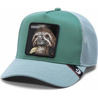 Gorra trucker verde perezoso Faded Tri Tone The Farm de Goorin Bros.