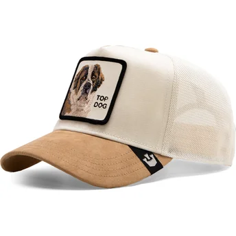 Gorra trucker beige perro san bernardo Top Dog The Suede...