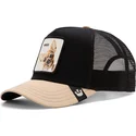 gorra-trucker-negra-y-beige-perro-chihuahua-the-amigo-eco-brutalism-the-farm-de-goorin-bros