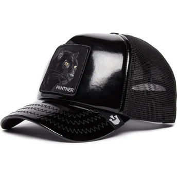 Gorra trucker negra pantera Obsidian Panther Puff Patent...