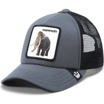 Gorra trucker gris para niño mamut Mammoth Fuzzy Trunk Extinct The Farm de Goorin Bros.