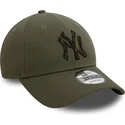 gorra-curva-verde-ajustable-9forty-seasonal-infill-de-new-york-yankees-mlb-de-new-era