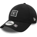 gorra-curva-negra-ajustable-9forty-metallic-patch-de-las-vegas-raiders-nfl-de-new-era