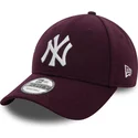 gorra-curva-violeta-snapback-9forty-melton-wool-de-new-york-yankees-mlb-de-new-era
