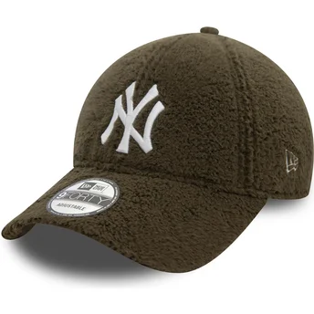 Gorra curva verde ajustable 9FORTY Borg de New York Yankees MLB de New Era