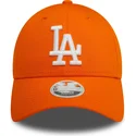 gorra-curva-naranja-ajustable-para-mujer-9forty-league-essential-de-los-angeles-dodgers-mlb-de-new-era