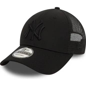 Gorra trucker negra ajustable con logo negro 9FORTY Home Field de New York Yankees MLB de New Era