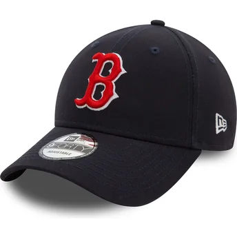 Gorra curva azul marino ajustable 9FORTY Side Patch de Boston Red Sox MLB de New Era