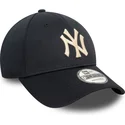 gorra-curva-azul-marino-ajustable-9forty-pivot-knit-de-new-york-yankees-mlb-de-new-era