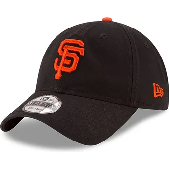 Gorra curva negra ajustable 9TWENTY Core Classic de San Francisco Giants MLB de New Era