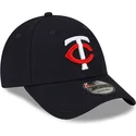 gorra-curva-azul-marino-ajustable-9forty-the-league-de-minnesota-twins-mlb-de-new-era