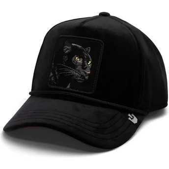 Gorra curva negra snapback pantera Panther Royalty The Farm de Goorin Bros.