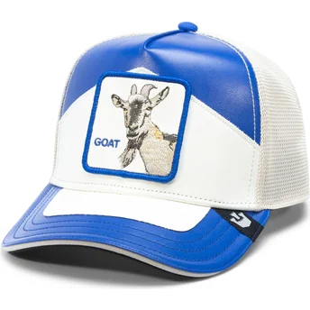 Gorra trucker azul y blanca cabra Moto Lamba Goat The Farm de Goorin Bros.