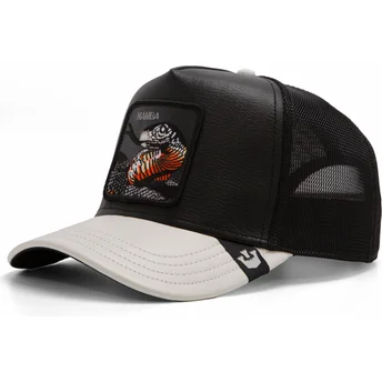 Gorra trucker negra y gris serpiente Mamba Shleather...