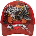 gorra-trucker-roja-brave-hearts-de-ed-hardy