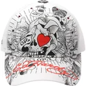 gorra-trucker-blanca-death-or-glory-de-ed-hardy