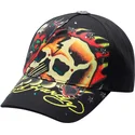 gorra-curva-negra-ajustable-skull-chopper-de-ed-hardy