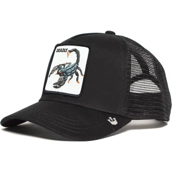 Gorra trucker negra escorpión Deadly The Deadliest Scorpion The Farm de Goorin Bros.